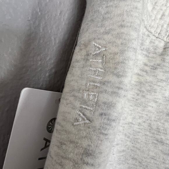 Athleta Women's Size M Easy Fleece Mid Rise Jogger Pants Grey Pockets NWT 575914 - Picture 11 of 15